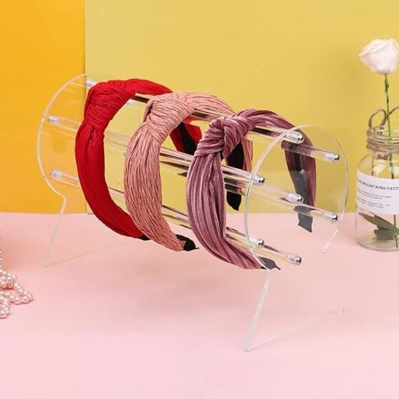 Acrylic Headband Holder, Clear Hairband Organizer, Headband Display Stand *NWT* - Picture 2 of 5